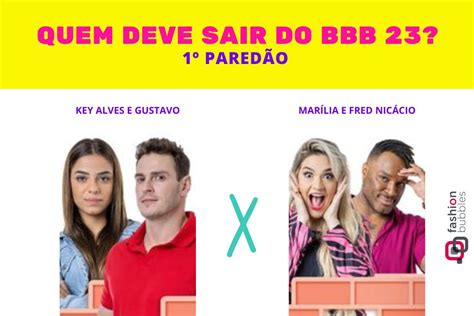 enquete paredao bbb 23|Votação + Enquete BBB 23 1º Paredão: quem sai e .
